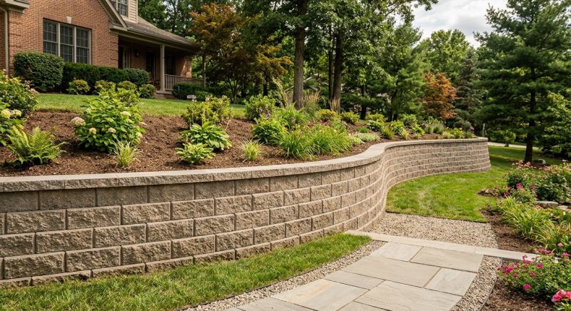 Block Retaining Wall Installation in Lakeland, FL