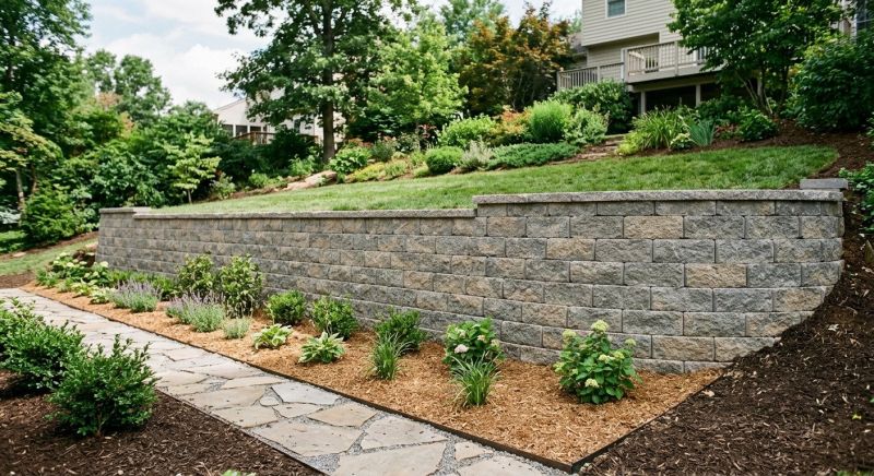 Block Retaining Wall Installation in Orlando, FL