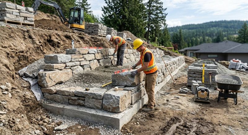 Landscape Wall Construction in Deland, FL