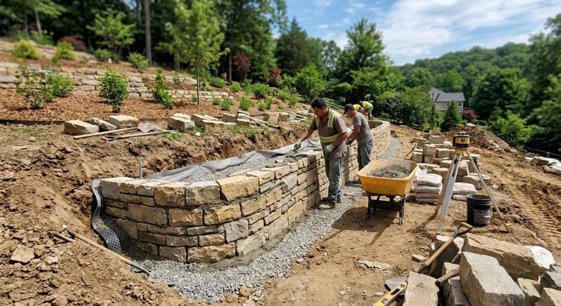 Landscape Wall Construction in Napa, CA