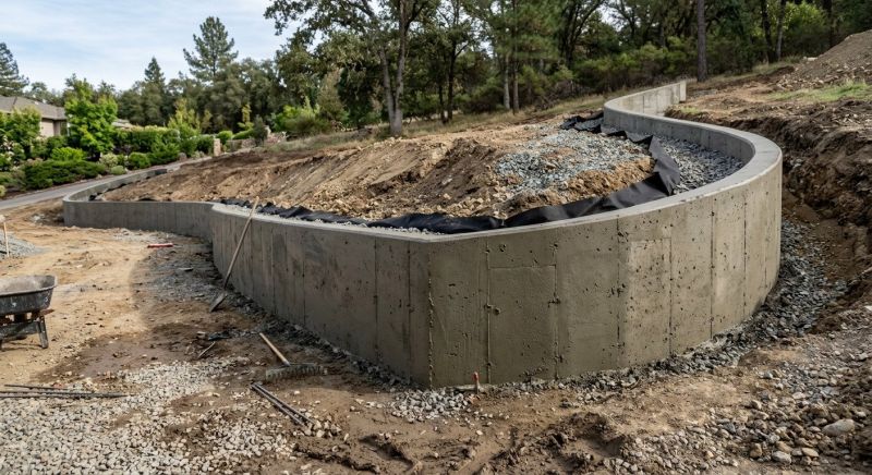 Retention Wall Installation in Volusia County, FL